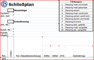 Schließplan
